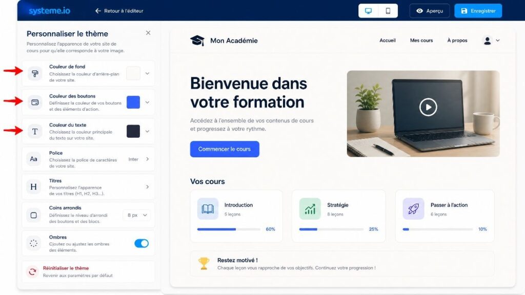 Créer votre espace de formation en ligne pas à pas